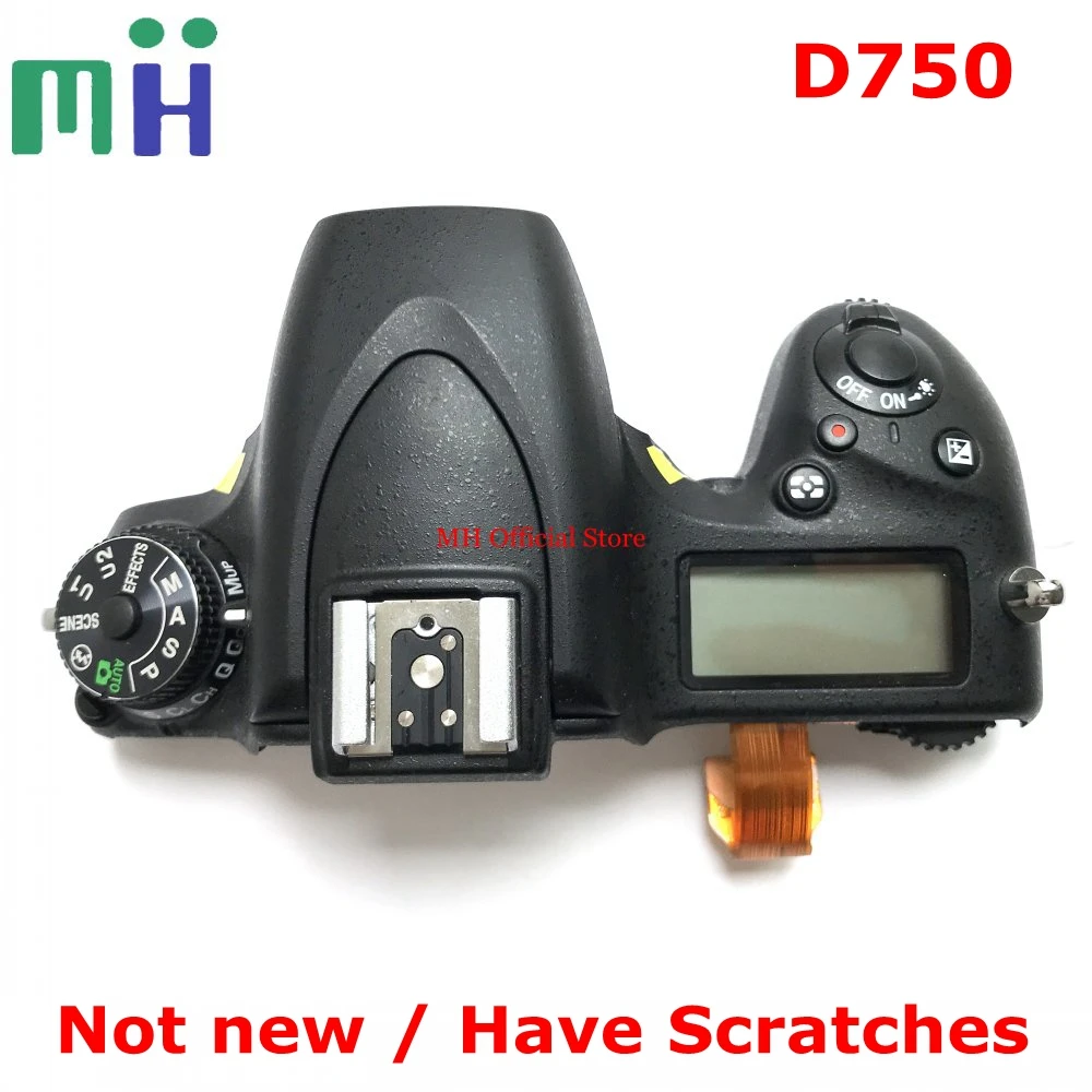 For Nikon D750 Top Cover Shell Case Unit With Top Lcd Flash Board Flex