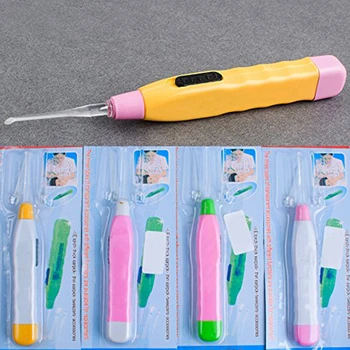 

New Stone Remover Tools LED Light Ear Wax Remover Stainless Steel Earpick Irrigator Syringe Clean Care Tool