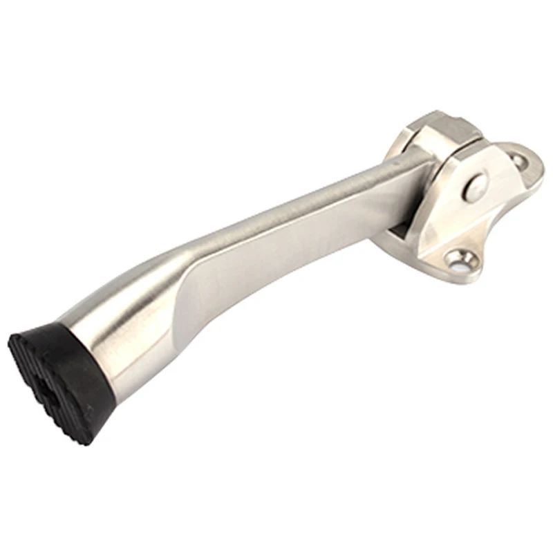 

Door Stopper, 3 Pack Kickdown Door Stop, Door Holder Open with Spring Lever Rubber Tip 4 Inch, Door Stops