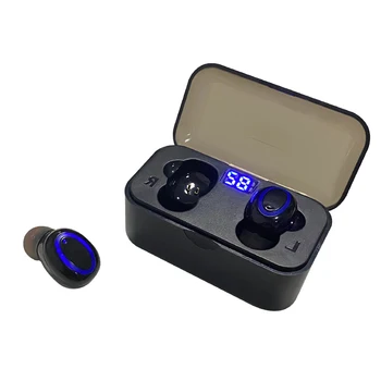 

High quality a pair of Wireless Bluetooth in ear earphones HIFI STEREO SOUND Mini Earbuds with charging box
