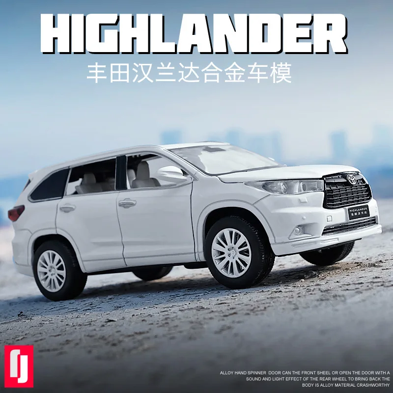1 32 Toyota Highlander Diecast Alloy Car Model Toy High Simulation