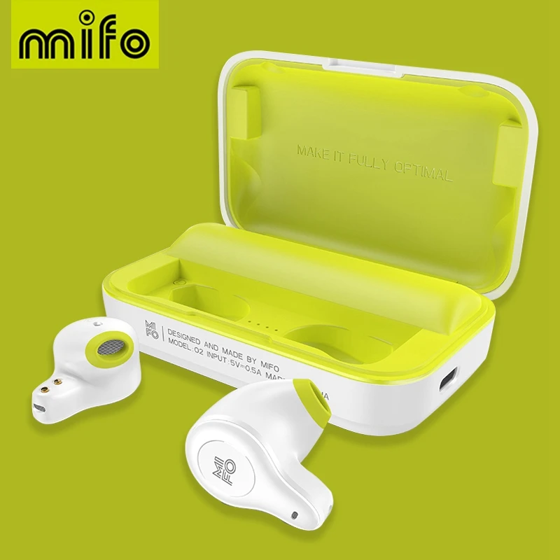 Fones de Ouvido sem Fio à Prova Esporte com Caixa Mifo Fone Bluetooth Verdadeiro Dwaterproof Água Estéreo Som Carregamento o2 5.0