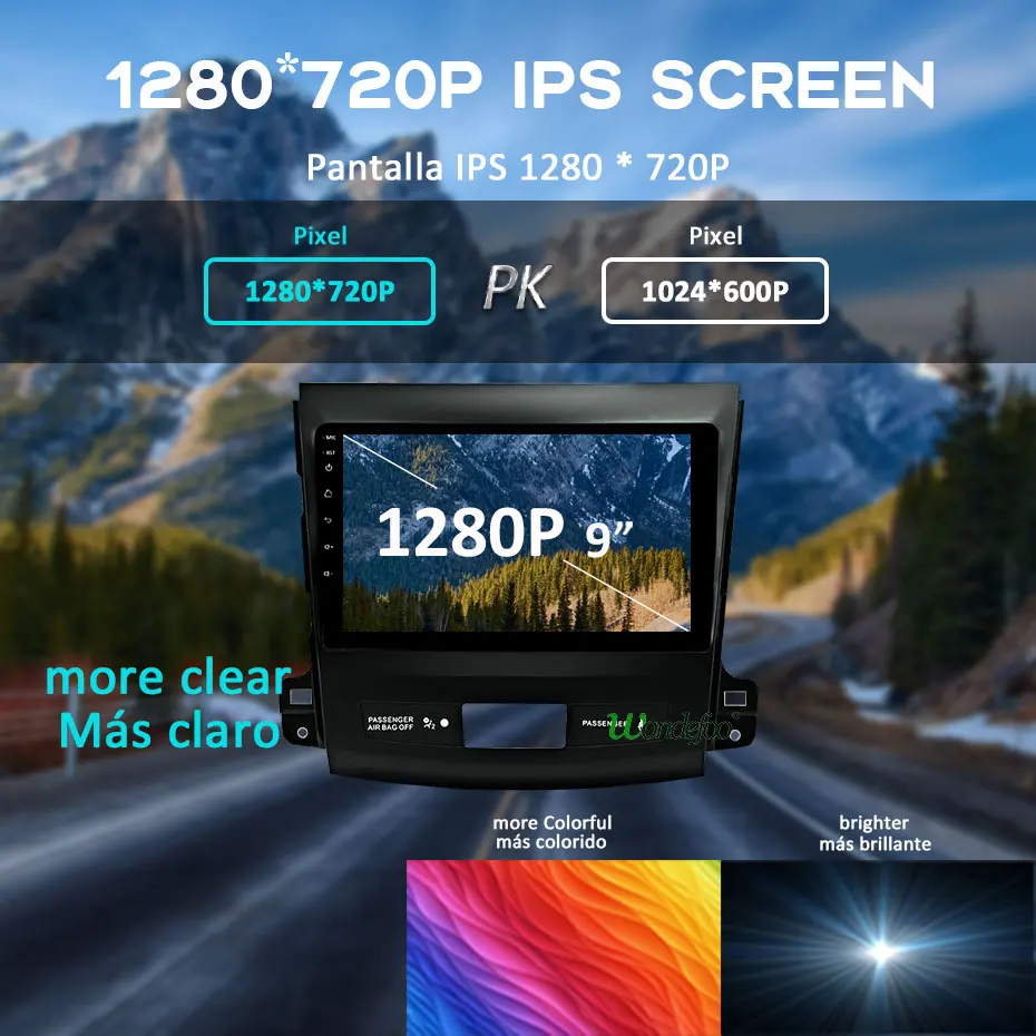 Android 9 0 1280*720P 4G 64G Carplay радио для Mitsubishi Outlander xl 2 2005 2011 Peugeot 4007 Citroen C Cross GPS без DVD