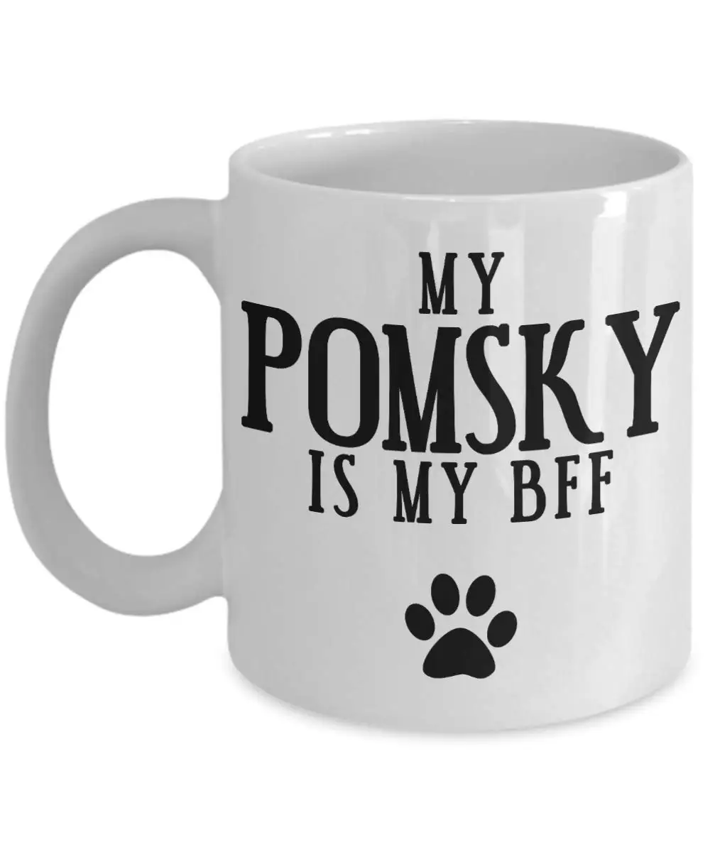 My Pomsky is my bff кружка сувенир для любителя собак идея уникальный подарок на день