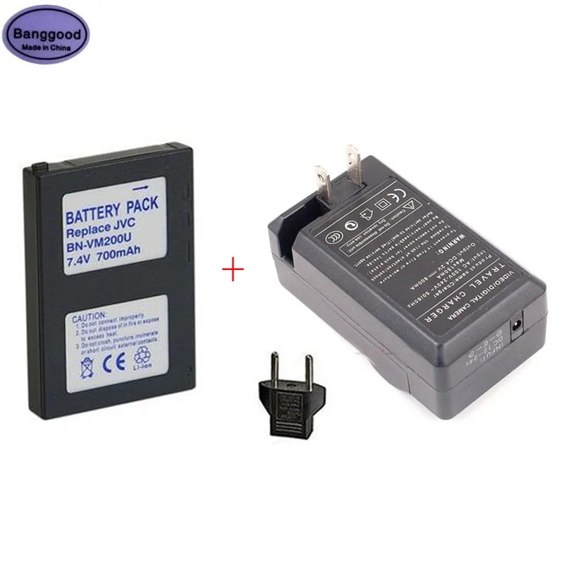 Batterie Li-ion 7.4V 750mAh VINTRONS Pour Caméscope JVC - Remplace BN-VM200, GZ-MC500U, LY34416-001B