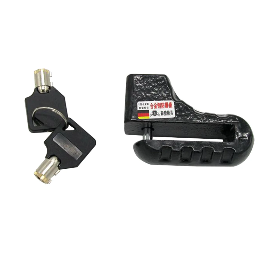 Heavy Duty Security Anti Thief Motorbike Scooter Wheel Disc Brake Alarm Lock