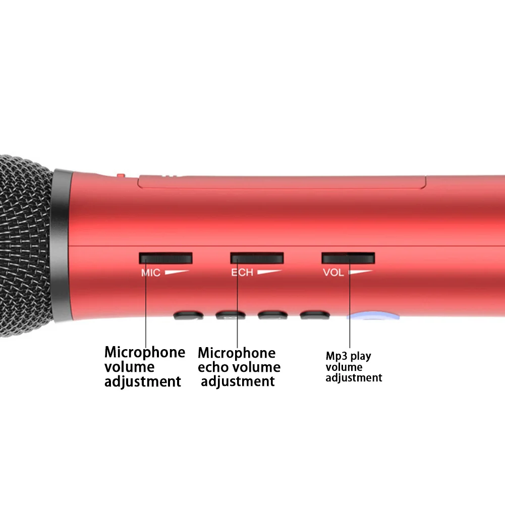 Профессиональный Bluetooth беспроводной микрофон караоке динамик KTV музыкальный плеер для вокала, с рекордером ручной микрофон Микрофон KTV