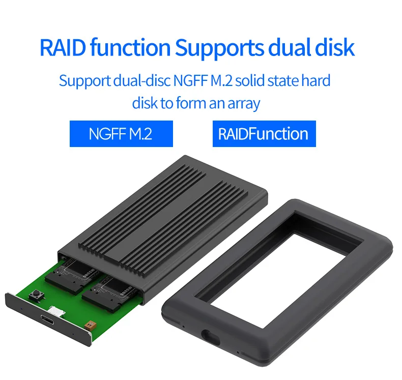 Blueendless NGFF M.2 ssd чехол typec порт высокая скорость передачи жесткий диск корпус металлический теплоотвод Поддержка двойной диск
