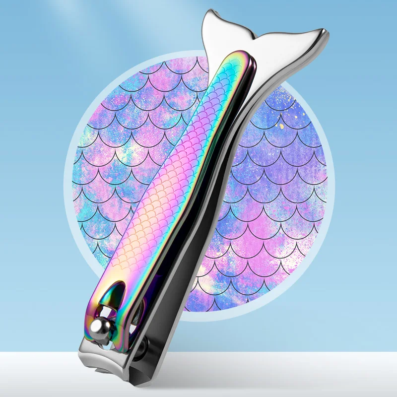Mermaid Nail Clippers Stainless Steel Cuticle Remover Trimmer Scissor Manicure Pedicure Fingernail Nipper Tool Two Sizes 3