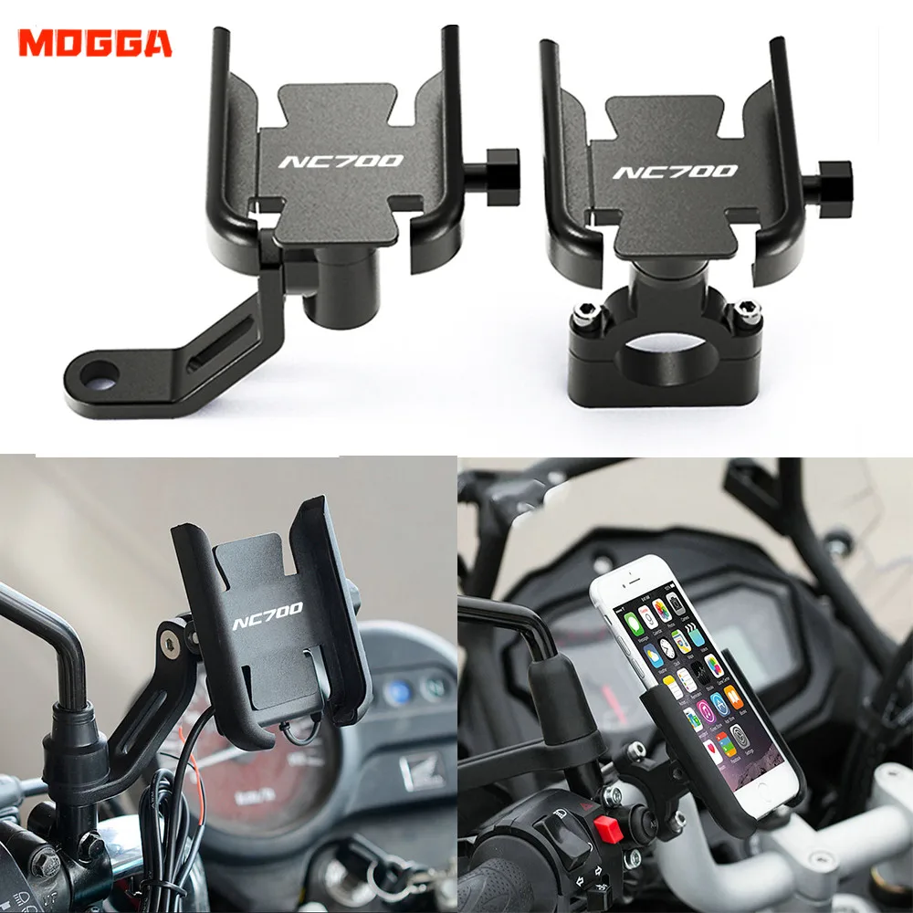 

Motorcycle Handlebar Cell Phone Holder GPS Stand Bracket For Honda NC700 S/X 2012 2013 NC700S NC700X NC 700 700S 700X