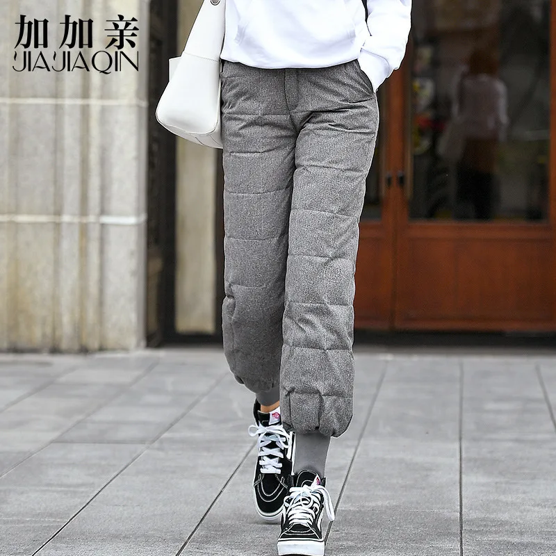 

Super Quality Winter 90% White Duck Down Bloom Pants Outdoor Women Warm Windproof Trekking Hiking Camping Trousers PT-403