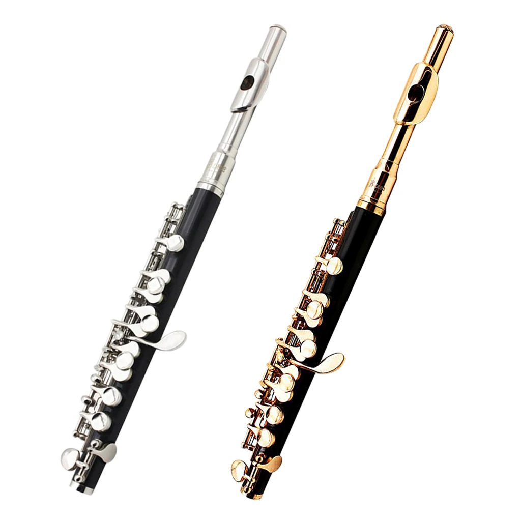 

LADE Portable Key Of C Piccolo With Cleaning Cloth Grease Stick In Case