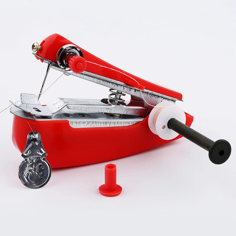 Manual Operation Portable Mini Sewing Machine Simple Sewing Tools Home Travel Embroidery Random Color