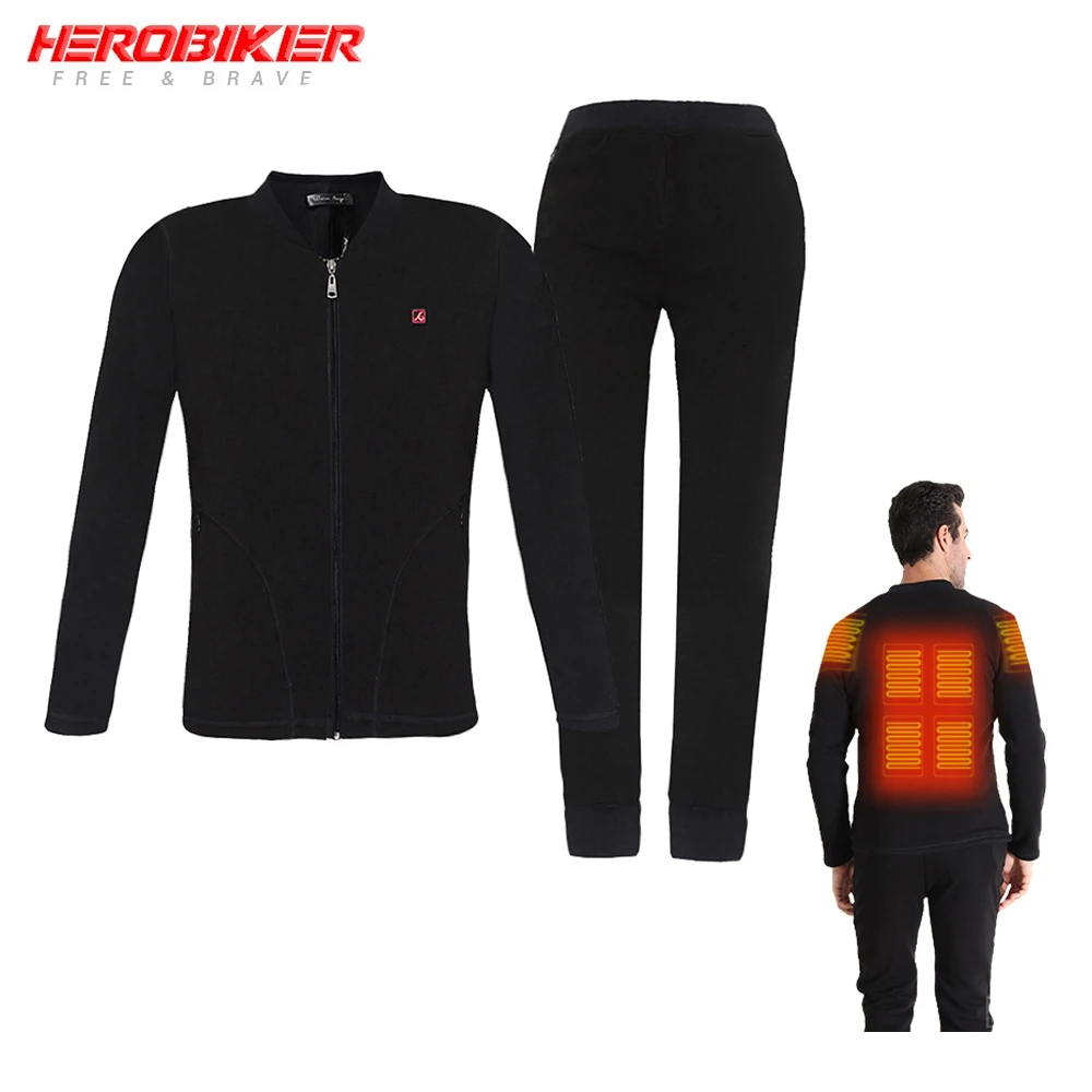 HEROBIKER мотоциклетная куртка с подогревом мужская одежда электрическим рубашка USB