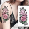 Autocollant de tatouage temporaire pour femmes, autocollant, tatouage, Flash, imprimé, lèvres, fleurs, papillon, Art corporel, bras, fausse manche ► Photo 3/6