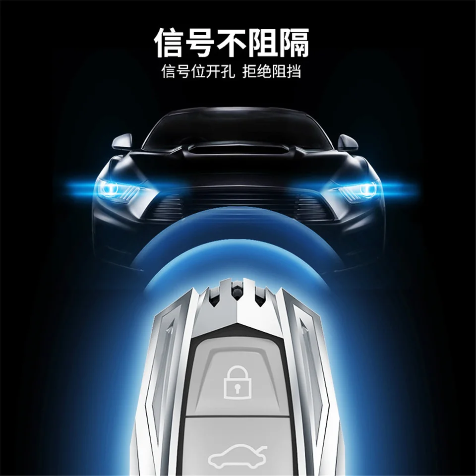 Custodia/cover per Chiave/telecomando per Audi a1 a3 8v a4 b9 a5 a6 c8 q3 q5 q7 tt accessori Car-Styling Auto Holder Shell portachiavi - H0b4eadeddfce46a0a78a6de6c4f6aa78o