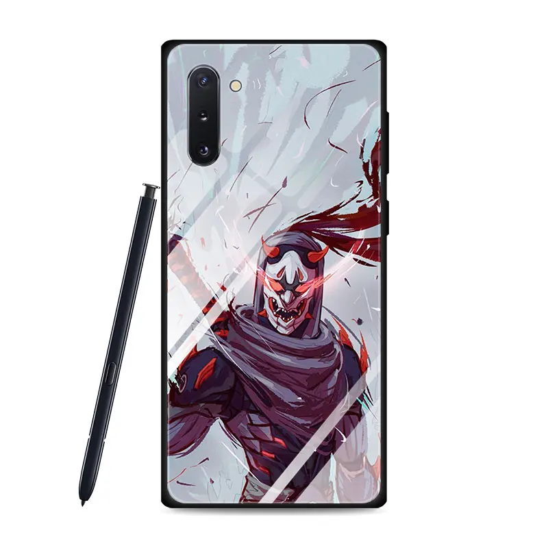 Чехол dota 2 с логотипом из закаленного стекла для samsung Galaxy Note 10 10 Plus 9 S10 S8 S9 Plus S10e A50 A30