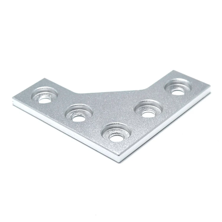 GIULY 10pcs 90 Degree Joining Plate 5 Hole Connector Plate for V-slot Aluminum Profile 2020