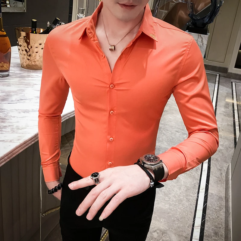 Luxury Men Shirt 2020 New Arrival Long 
