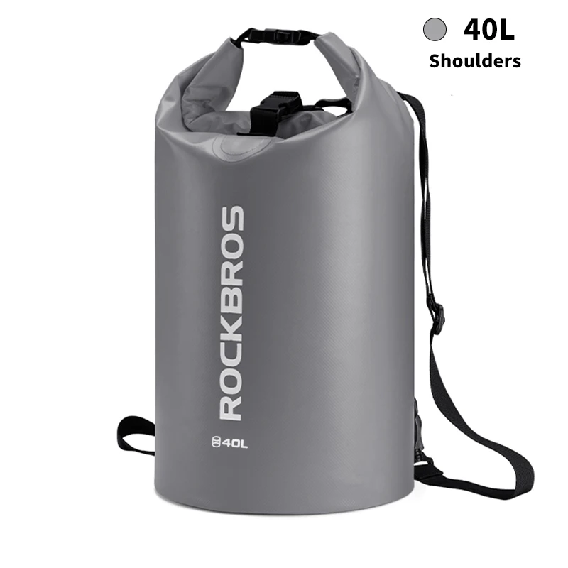 40L ROCKBROS сумка для хранения, водонепроницаемая, портативная, для женщин, мужчин, Спортивная, для улицы, складной рюкзак, сумки для кемпинга, пешего туризма, на плечо, Bgas - Цвет: 40L