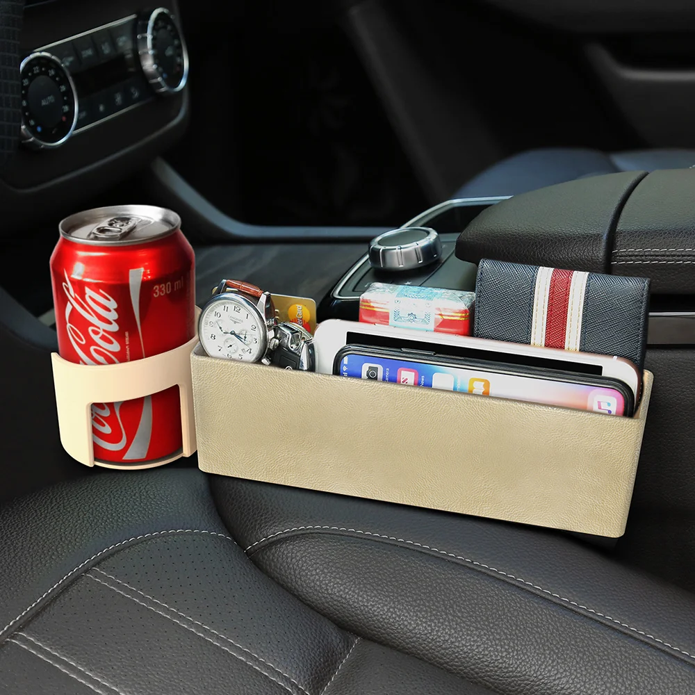Car Seat Crevice Storage Box Slot Multi-function Organizer Car Foldable Quilted Cup Holder Car Interior Accessories Car Storage Car Seat Crevice Storage Box Slot Multi-function Organizer Car Foldable Quilted Cup Holder Car Interior Accessories Car Storage