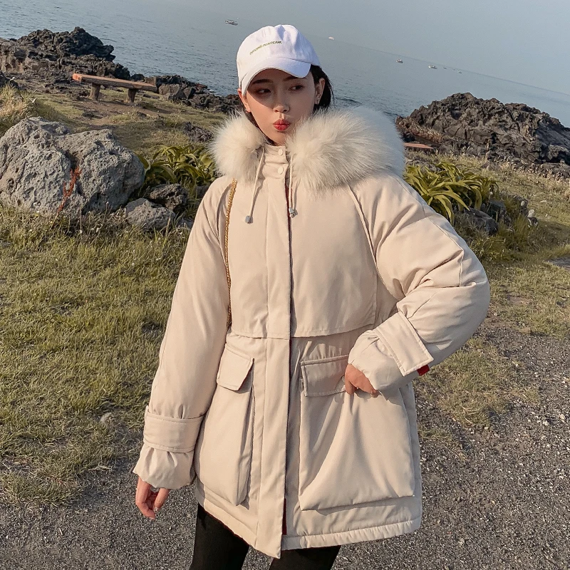 Korean Style 2019 Winter Jacket Women Warm Thicken Loose Female Coat W_A6_7