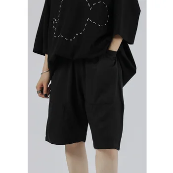 

WOMENGA 2020 Summer New Solid Pants Pocket Straight Drawstring Casual Fashion Mid Waist Girl Female Personality Streetwear A406