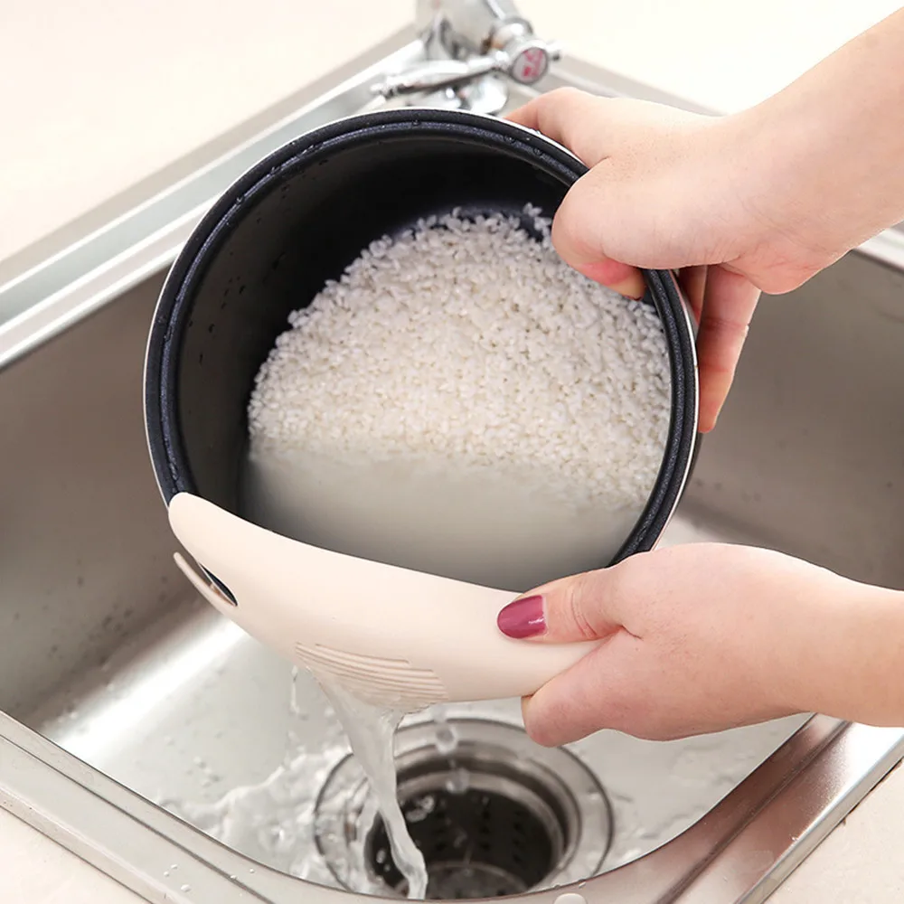 

High Quality Kitchen Silicone Food Pan Clip-On Snap Strainer Clip Colander Liquid Separate Soup Filter Kitchen Tool Hot A30823