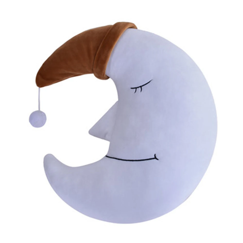 

Moon pillow plush toy doll sleeping doll home cute Korean style wind weather to appease soft cushion boutique gift