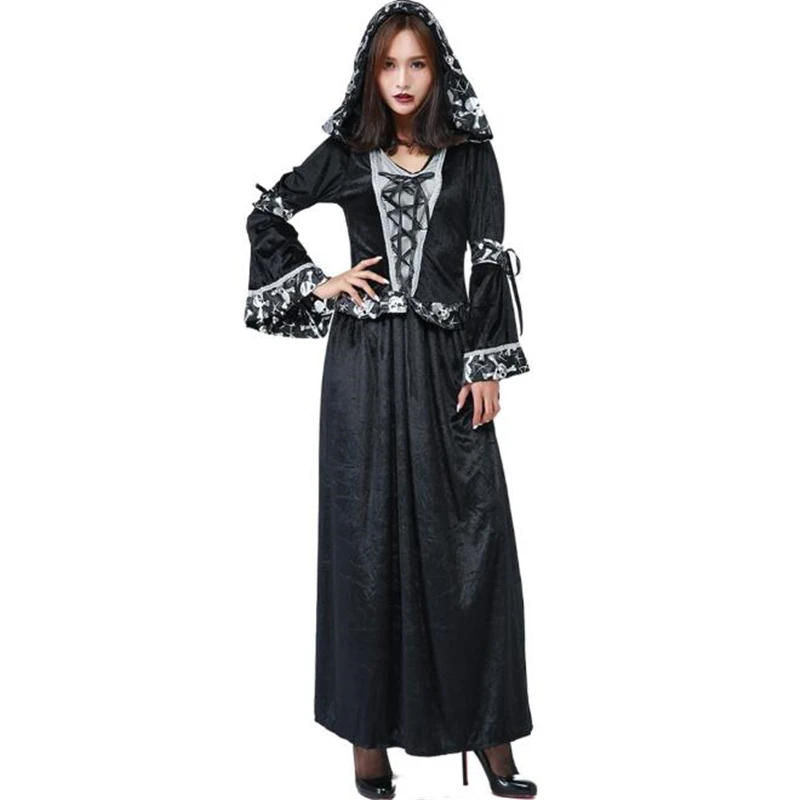 

New Arrival Skull Witch Costume Cosplay Halloween Costume For Women