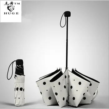 

Female Wave Point Folding Umbrella Sunscreen Thirty Percent Sunshade Custom Creative Business Windproof Umbrellas Rain for Men