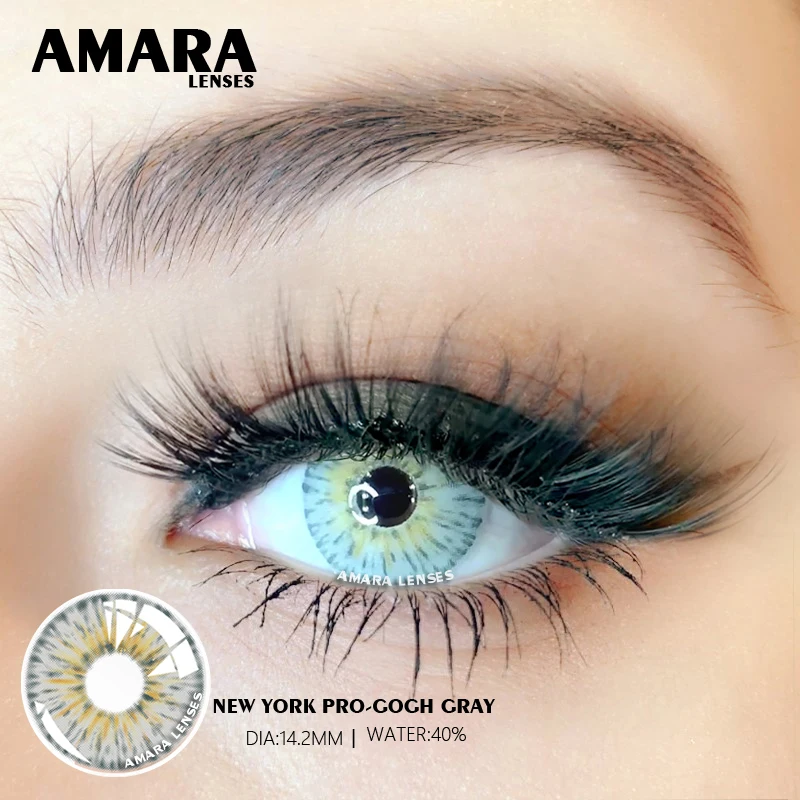 H0b4f166a76704f92801f8756ba9c3607k Beauty-Health AMARA Color Contact Lenses 1Pair York PRO Series Beauty Pupilentes Color Contacts Lens Cosplay Colored Contact Lenses for Eyes