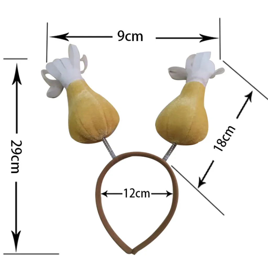 Женские осенние повязки для волос вечерние обруч для волос с цыпленком на День Благодарения барабанные палочки бопперы вечерние аксессуары для волос для девочек