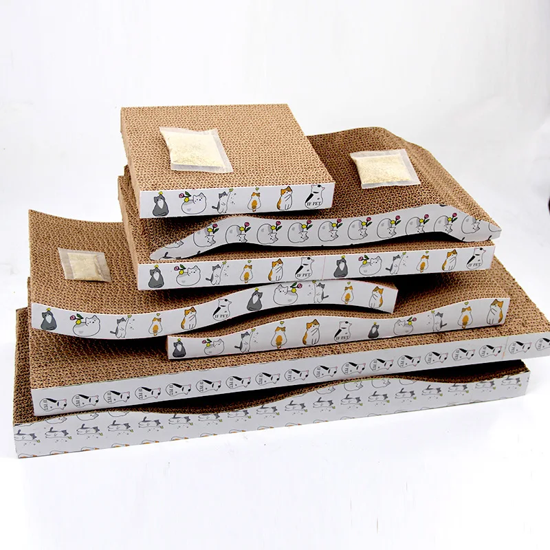 Cat Scratcher Claw Grinder Does Not Drop Debris Corrugated Paper