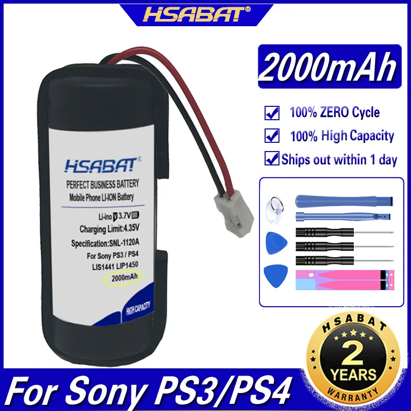 HSABAT LIS1441 LIP1450 2000 мАч аккумулятор для Sony PS3 Move PS4 PlayStation контроллер движения правой
