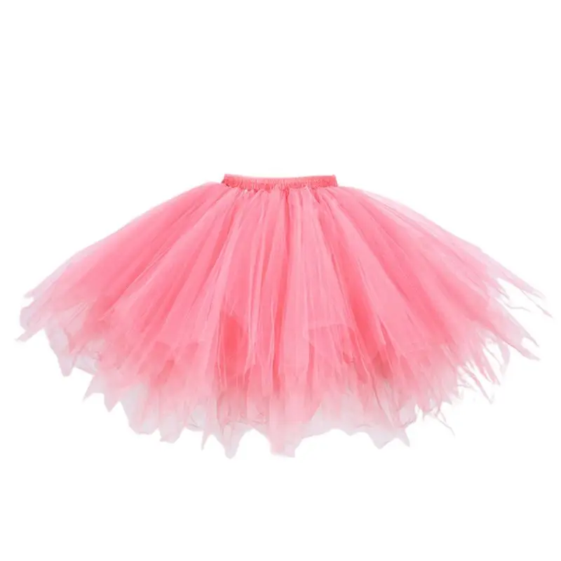 Женская фатиновая юбка-пачка из плиссированной газовой ткани с острым носком, многослойная нестандартная юбка-американка ярких цветов, винтажная балетная Короткая юбка для выпускного вечера