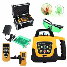Honhill – niveau Laser vert rotatif à 360 degrés, plage de 500m, nivellement automatique, avec trépied de 1.65M et bâton de mesure de 5M