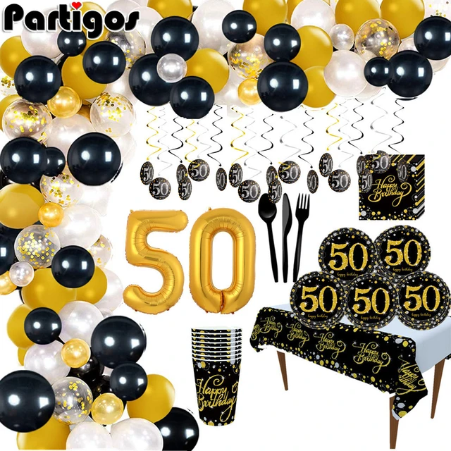 Black Gold Decorations Party  Black Gold Wedding Decorations - Party &  Holiday Diy Decorations - Aliexpress