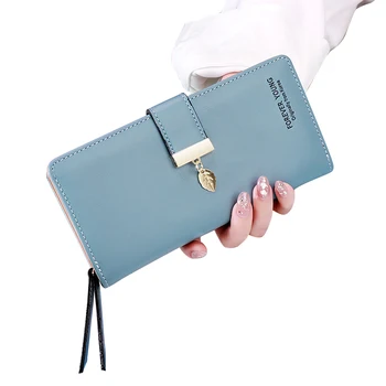 

Women's Long Zippered Multi-card Organizer Wallet PU Leather Wallet Female Fashion Casual Style Portable Clutch Coin Purse