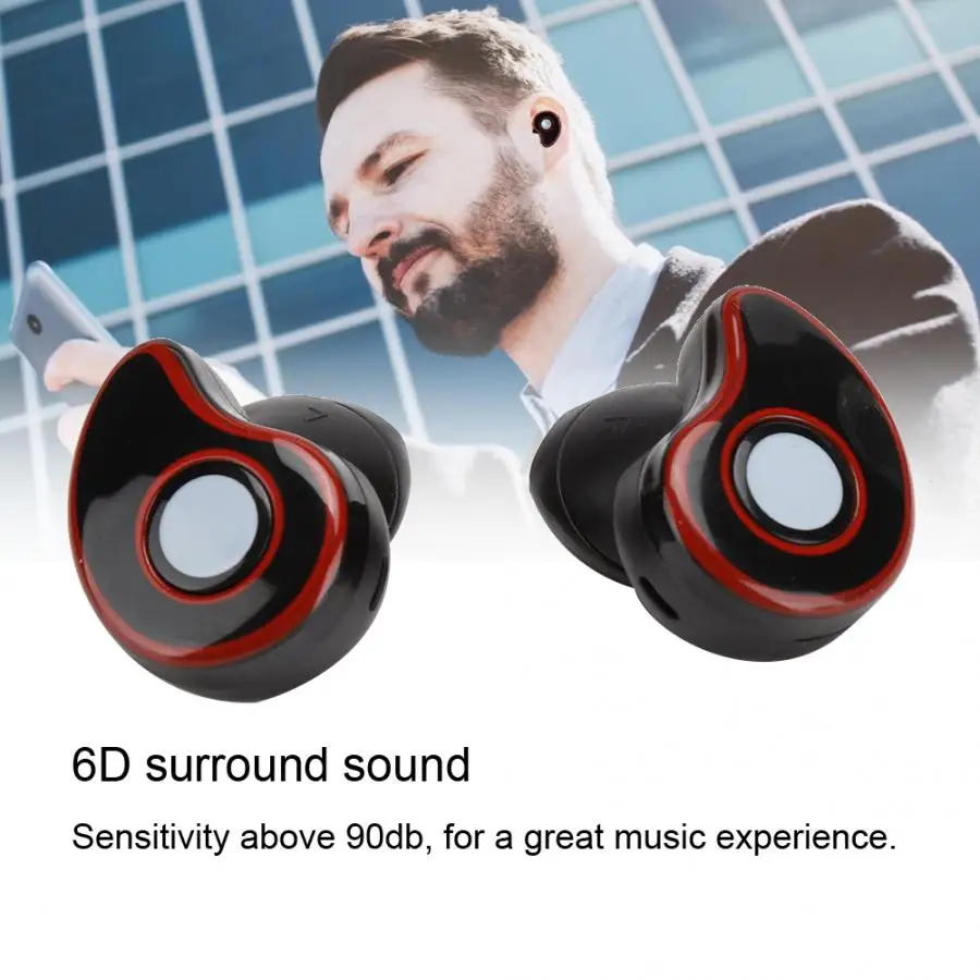 T911 TWS Bluetooth наушники беспроводные Bluetooth 5,0 стерео музыкальные наушники с 500 мАч зарядный чехол 6D объемный звук наушники