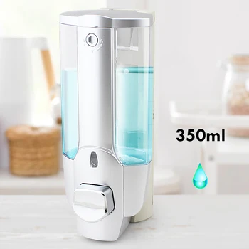 

350ML Liquid Soap Dispenser Single Head Wall Mount Shower Bath Washing Lotion Soap Shampoo Dispenser For Kitchen Bathroom Tool