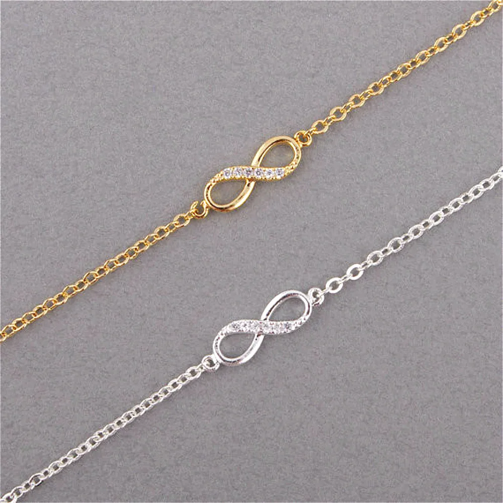 Браслет с подвеской Стразы 8 инкрустированными арабскими цифрами|Браслеты
