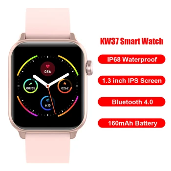 

KW37 Smart Watch Bracelet 1.3 inch TFT Touch Bluetooth 4.0 Sleep Heart Rate Monitor Clock Sport Wristband