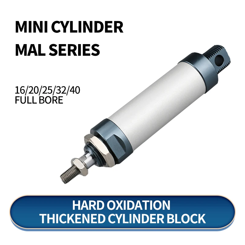 Airtac mini cilindro de ar de liga