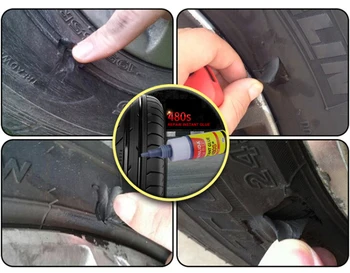 

Tire Repair Tools 1PC Black Super Glue Car Rubber Repair Tire Glue Window Speaker Seal Tire Repair