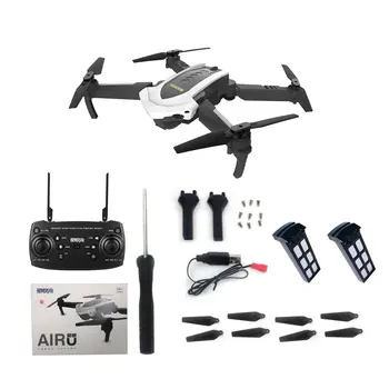 

4D-8 WIFI Foldable RC Drone 5MP Camera Optical flow positioning Remote Control Helicopter Aircraft with LED light