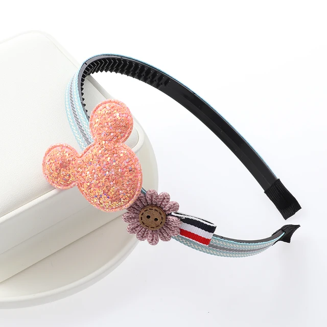 Cute girl hairbands bow Hair bands headwear with tooth non-slip hair band hair accessories Korean girl baby hair band Headdress style-1