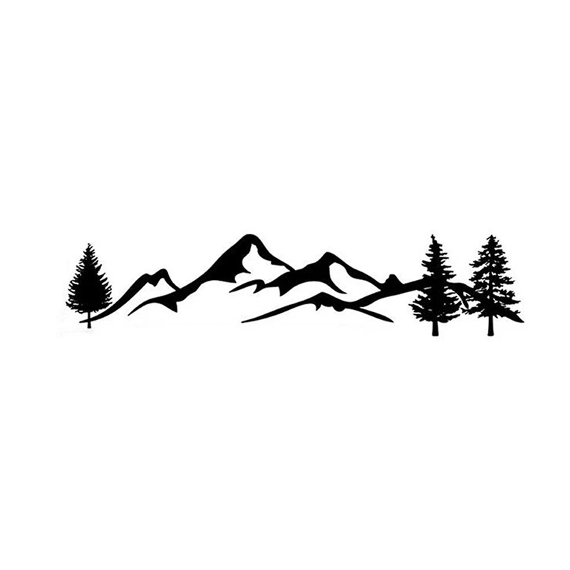 

Tree Mountain Car Decor Sticker Fashion Car Stickers Decal Waterproof Auto Decal for SUV RV Camper Offroad Auto,100cm*20cm