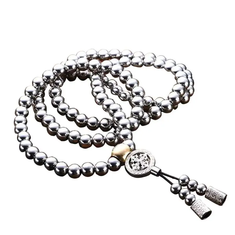 

Kung Fu Self-defense Bracelet Stainless Steel Martial Arts Wrist Chain Car Decor