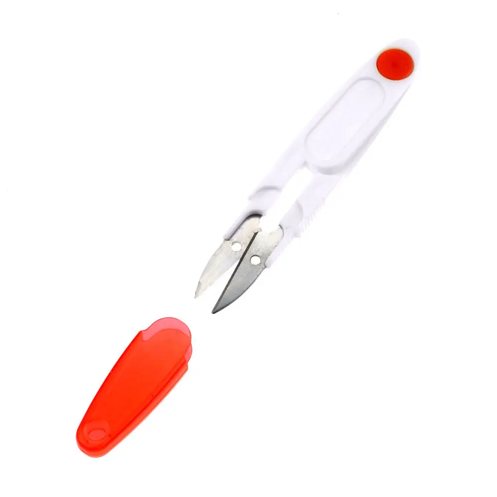 Четыре цвета мини рыболовные ножницы многофункциональные безопасные с закрытыми складными ножницами ножницы для одежды - Цвет: red